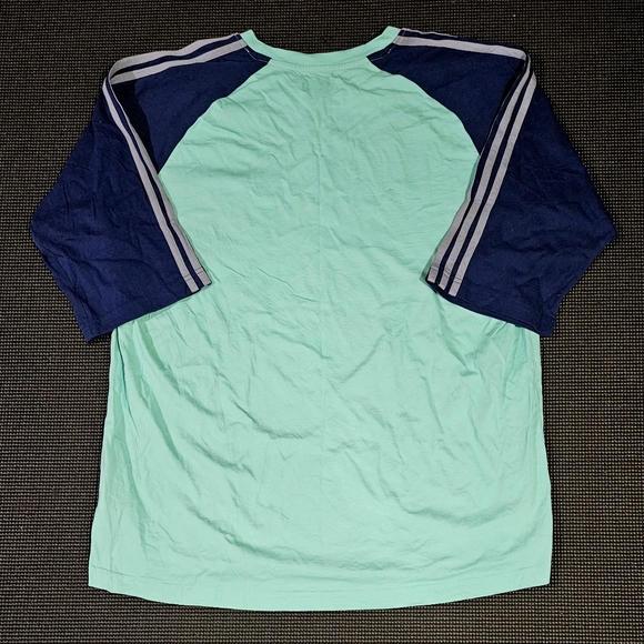 Adidas Original Raglan 3 Quarter Sleeve Shirt. Mens Sz 2XL - Picture 2 of 3